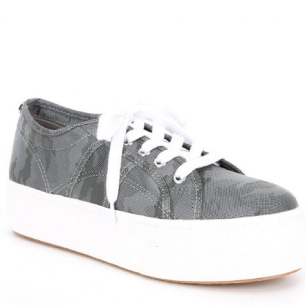Steve Madden Emmi Gray Met Platform Sneakers